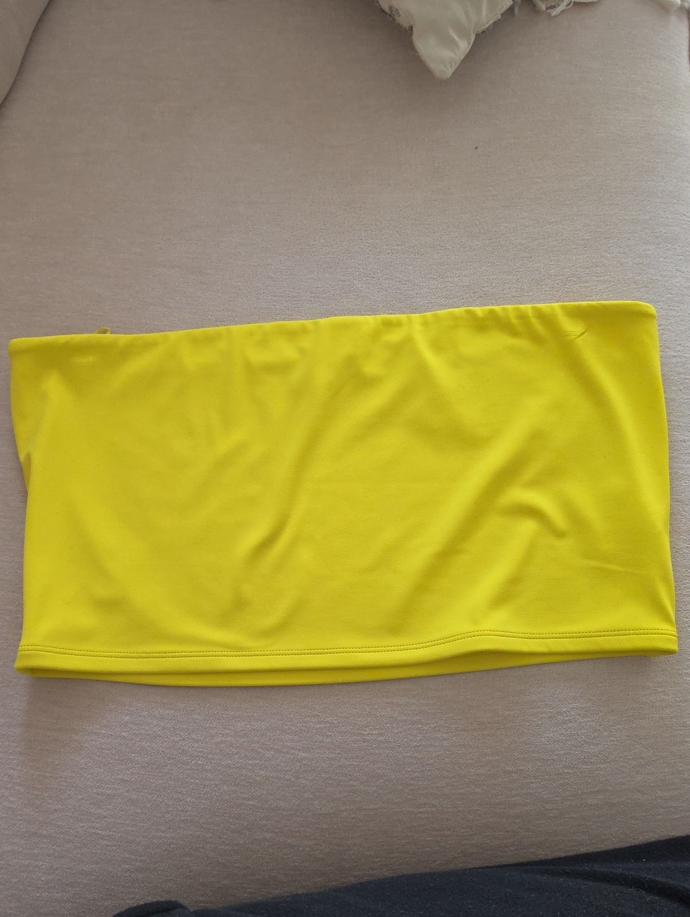 Express Bright Yellow Mini Tube Skirt
